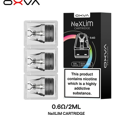 OXVA NeXLIM CL Pod 2ml cartridge odpor 0,6ohm 3ks