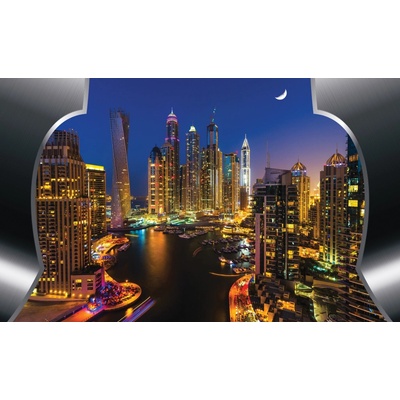 Preinterier FT4643 Fototapeta na stenu Dubaj v noci vlies 104cm x 70cm