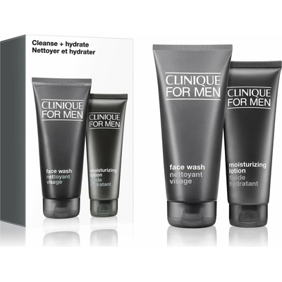 Clinique For Men Face Wash čisticí gel pro normální až suchou pleť 200 ml + Clinique For Men Moisturizing Lotion hydratační pleťový krém 100 ml – Hledejceny.cz