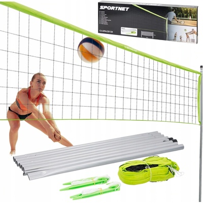 Dunlop Síť na volejbal, badminton, tenis 3v1 s tyčemi 609x220 cm – Hledejceny.cz