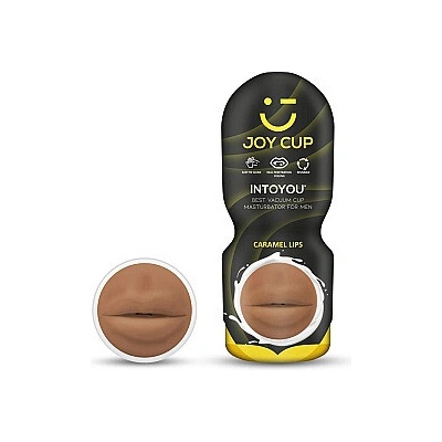 JOY CUP Masturbator Mouth Provocative Caramel masturbátor ve tvaru úst – Hledejceny.cz