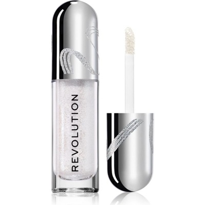 Makeup Revolution Metallic Muse Glitter Muse trblietavé tekuté očné tiene Silver 3,5 ml