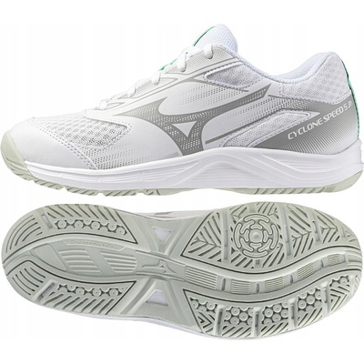 Mizuno Cyclone Speed 5 Jr. White/Black/Frozen Emerald