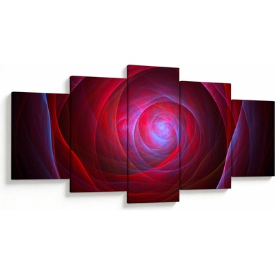 Abstraktní obraz očí, pětidílný 150x80 cm