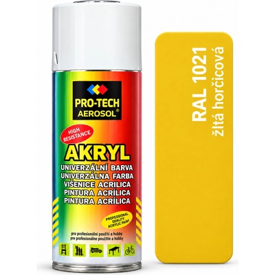 Pro-tech akryl 400 ml žltá horčicová