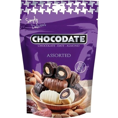 DUBAJ Chocodate výběr čokodatlí s mandlí 90 g