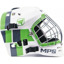 MPS White/Green helmet