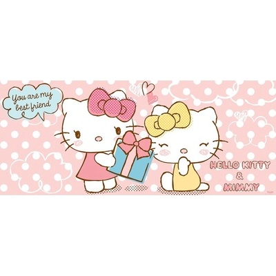 Preinterier FT2364 Fototapeta na stenu Hello Kitty a Mimmy vlies 250cm x 104cm