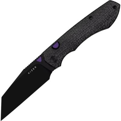 Kizer Wharning N690, Black PVD, Micarta V3738BW1