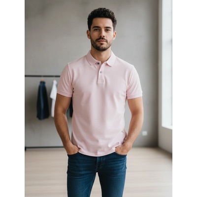 Pánske polo tričko VSB LEE v ružovej