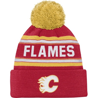 Fanatics dětský kulich Calgary Flames Jacquard Cuffed Knit