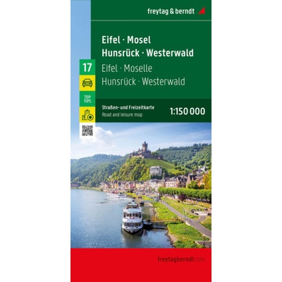 Eifel - Mosel - Hunsrück - Westerwald, Straßen- und Freizeitkarte 1:150.000, freytag & berndt – Hledejceny.cz