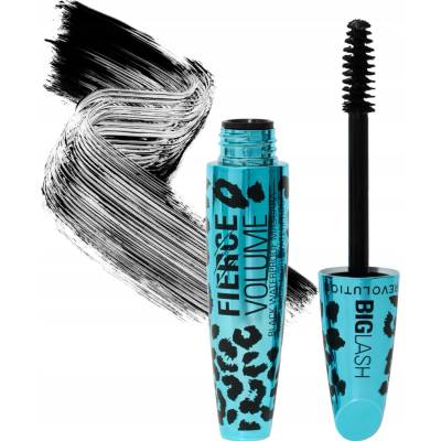 Revolution Big Lash Fierce Volume vodeodolná riasenka pre objem Black 9 g