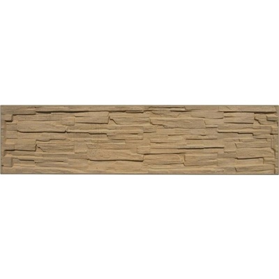 Betonový panel rovný jednostranný 200x50x4 cm - štípaný kámen - pískovec