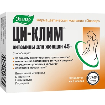 Evalar CI KLIM Bio menopauza v rovnováhe 60 tabliet x 0,56 g