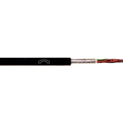 Lapp 1591150/1000 káble diaľkového ovládania A-2Y(L)2Y 2 x 2 x 0.8 mm čierna 1000 m