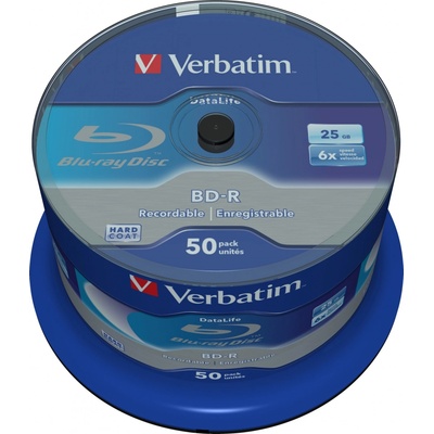 Verbatim BD-R 25GB 6x,spindle, 50ks (43838)
