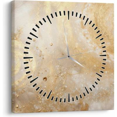Obraz - Vzorovaná textúra (s hodinami), jednodielne 30x30 cm s hodinami