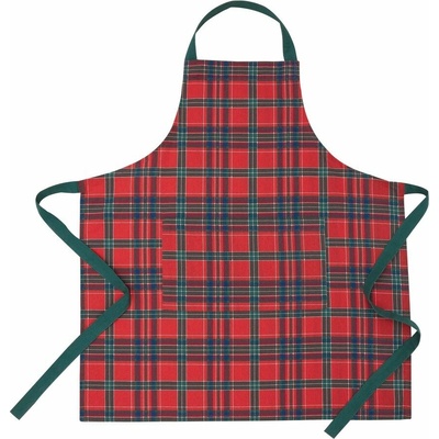 Catherine Lansfield Bavlnená zástera s vianočným motívom Christmas Tartan Check