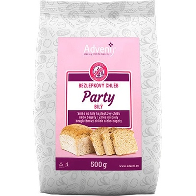 Adveni Bezlepkový chléb Party bílý 0,5 kg