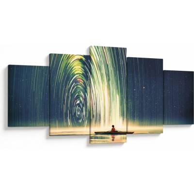 Obraz - Stred vesmíru, päťdielne 150x80 cm