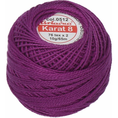 Ariadna Háčkovacia priadza Karat 8 10 g - 1594