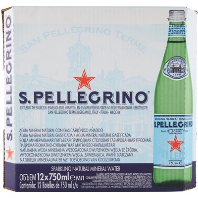 San Pellegrino sýtená sklo 0,75 l