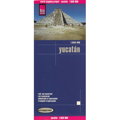 Reise Know-How Verlag mapa Yucatan (Mexiko) 1:650 t. voděodolná