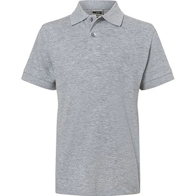 James & Nicholson detská polokošeľa JN070K Grey Heather