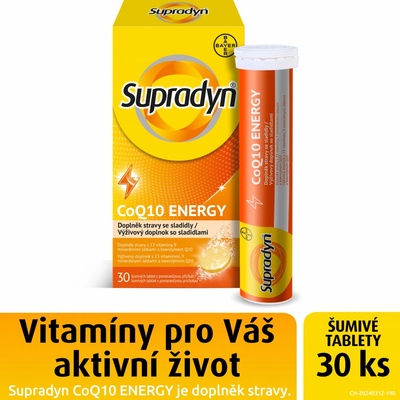 Supradyn co Q10 energy 30 šumivých tablet