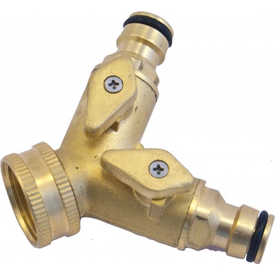 Extol Premium 8876042 Rozdvojka s ventilem 3/4'' mosaz