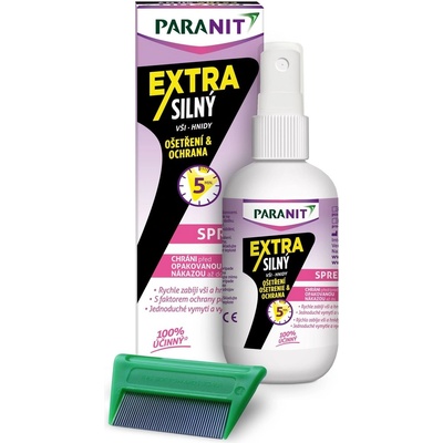 Paranit Extra silný sprej 100 ml + hřeben – Hledejceny.cz