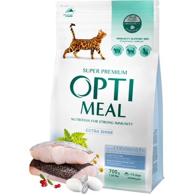 OPTIMEAL Kompletní suché krmivo pro dospělé kočky s vysokým obsahem tresky 0,7 kg – Hledejceny.cz