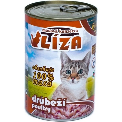 LÍZA krmivo v konzervách drůbež 6 x 400 g – Hledejceny.cz