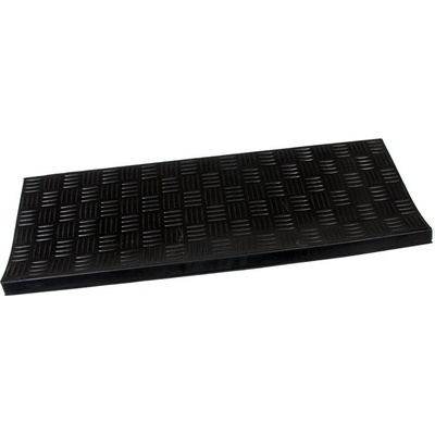 FLOMA Criss Cross Gumový nášlap na schody černá 25 x 75 x 0,5 cm