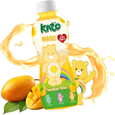 Kato Care Bears Mango Juice With Nata De Coco Jelly 320 ml