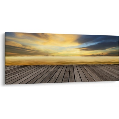 Obraz - Mólo s výhľadom, jednodielne 120x50 cm