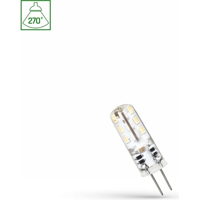 Spectrum LED LED žiarovka G4 1,5W, 12V, 270° [WOJ+13118] Teplá biela