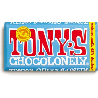 Tony’s Chocolonely mliečná horká čokoláda 180 g