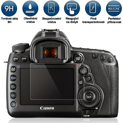 Tempered Glass tvrzené sklo pro Canon 5D IV/III/5DS/5DS R (70,5 x 48,5mm) – Hledejceny.cz