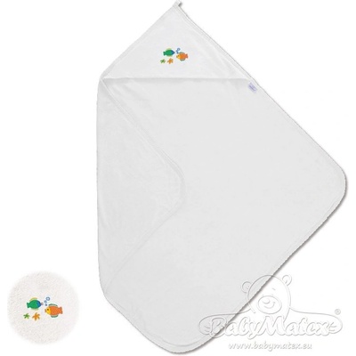 BabyMatex osuška s kapucí Maxi žlutá 100x100 cm
