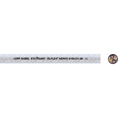 Lapp ÖLFLEX® SERVO 2YSLCY-JB 36426/500 servo kábel 4 G 2.5 mm², 500 m, priehľadná