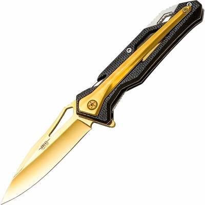 JKR 8,4 cm, hliník, černo-zlatý JKR732