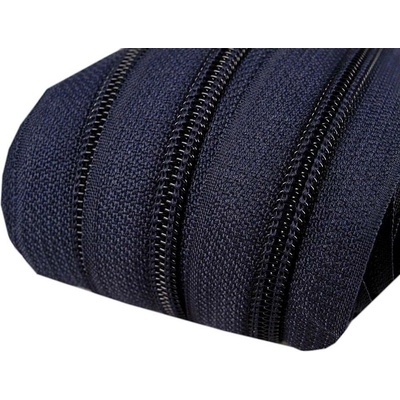 Zip spirálový 5 mm metráž pro jezdce typu POL 330 modrá tmavá