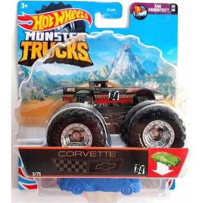 Mattel Hot Wheels Auto Monster Trucks Kaskadérské kousky set s vrakem kov