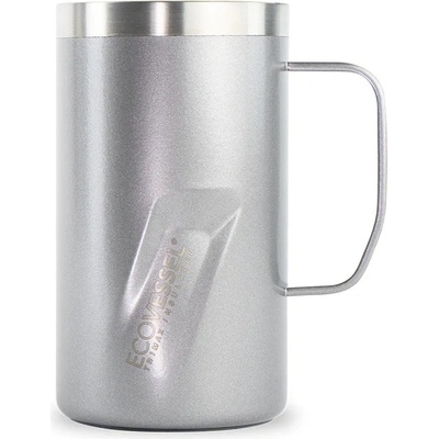 Eco Vessel Nerezový Termo půllitr na pivo s víkem Transit stříbrný 470 ml