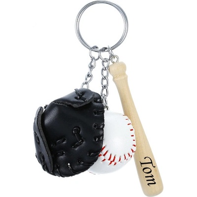 Přívěsek na klíče Baseball černý AE 726816