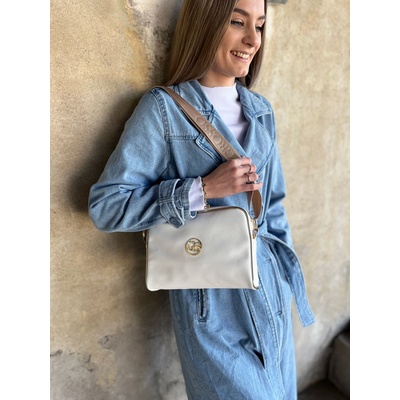 Grosso Biela crossbody kabelka športová a praktická