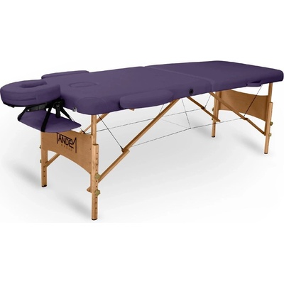 Tandem Basic-2 drevené masážne lehátko Farba: fialová 195*70 cm / 13,1 kg / 13 farieb