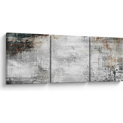 Obraz - Abstraktné textúrované plátno, trojdielne 150x50 cm